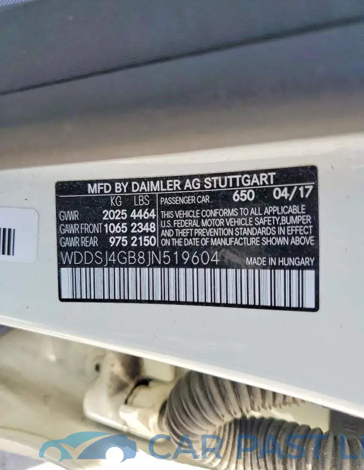 WDDSJ4GB8JN519604# 13