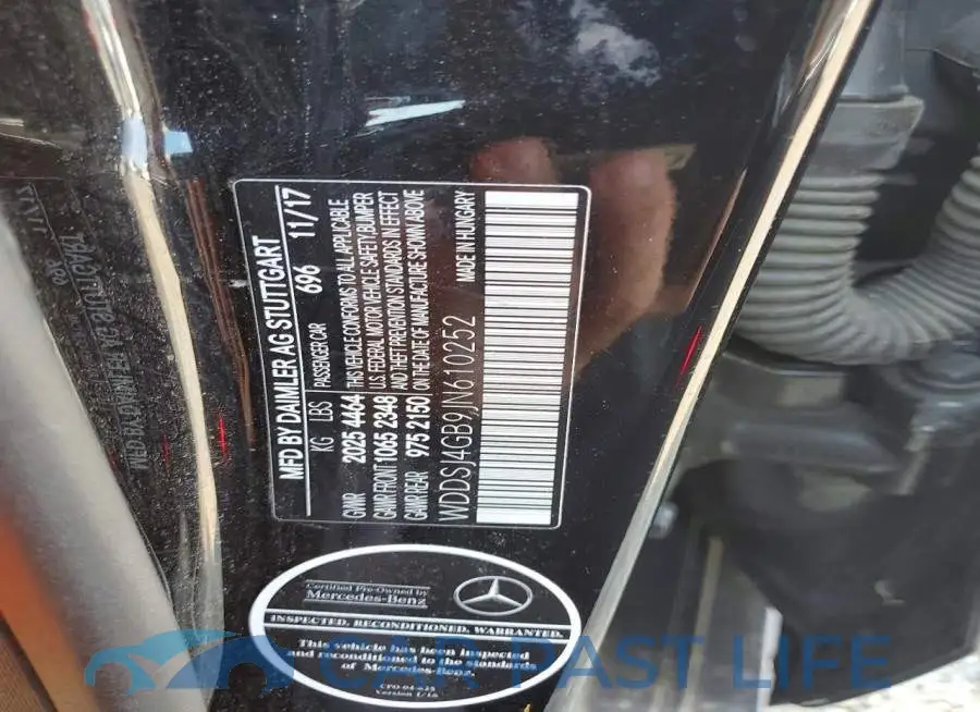WDDSJ4GB9JN610252# 12