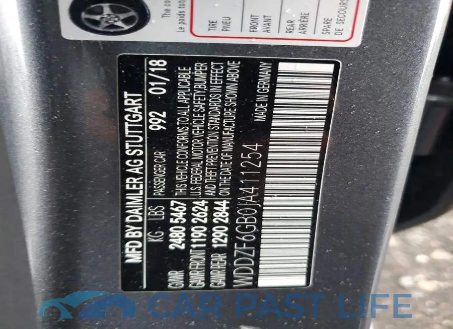 WDDZF6GB0JA411254# 12