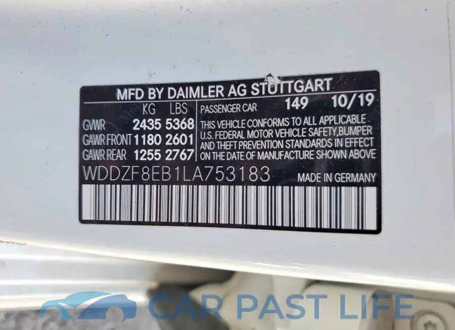 WDDZF8EB1LA753183# 12