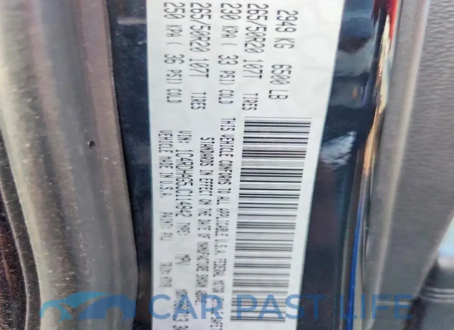 1C4RDHAG5JC114842# 13