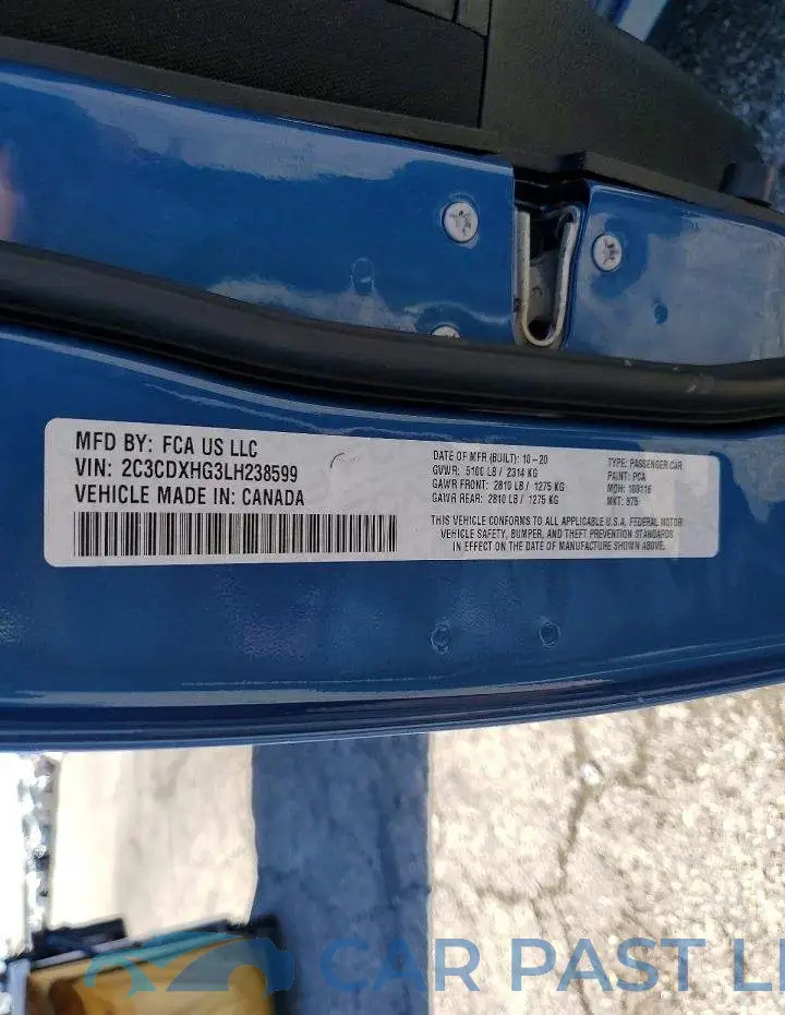 2C3CDXHG3LH238599# 12