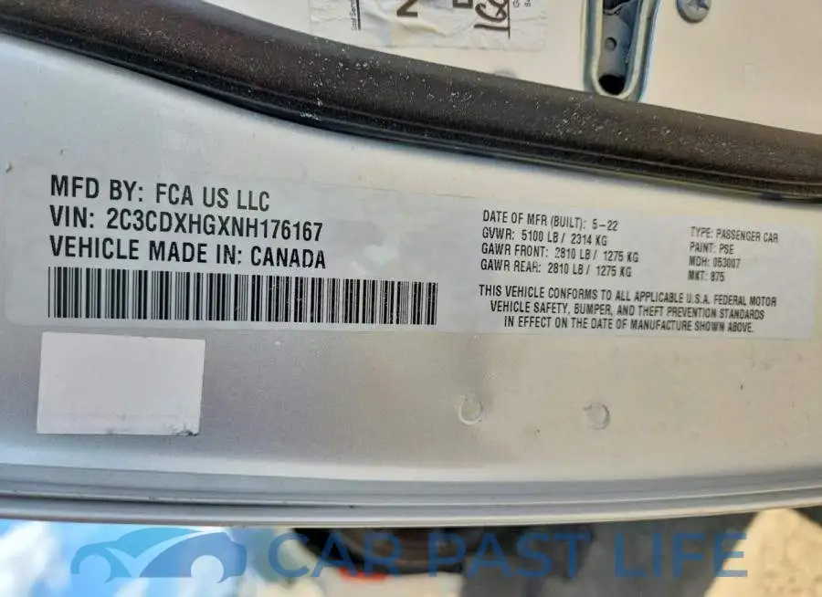 2C3CDXHGXNH176167# 12