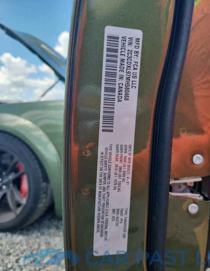 2C3CDXL97MH580468# 12