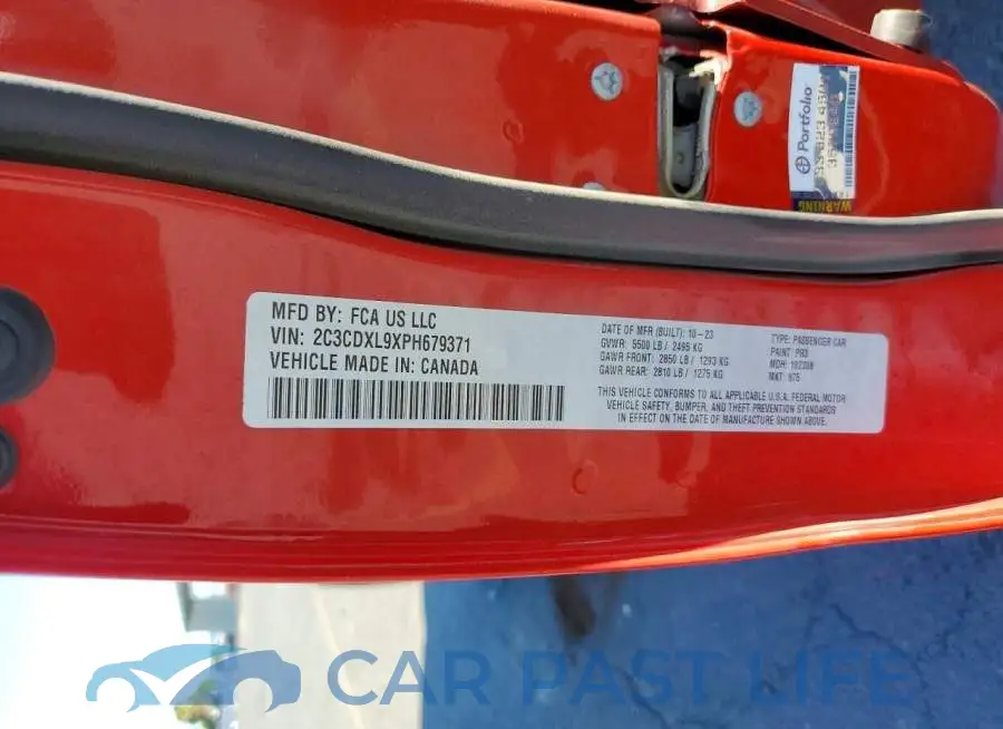 2C3CDXL9XPH679371# 13