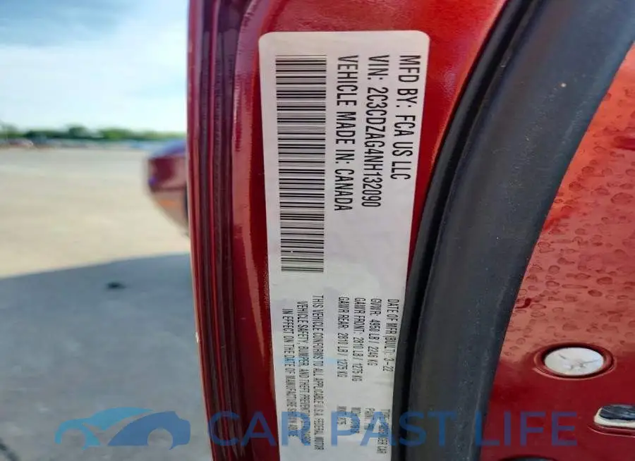 2C3CDZAG4NH132090# 12