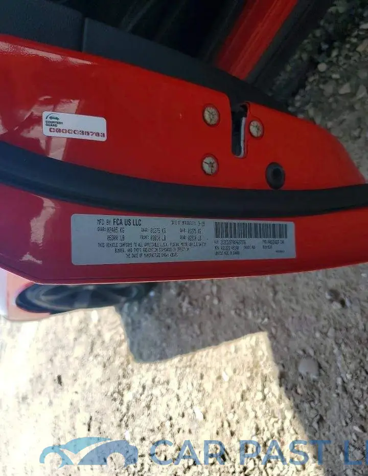 2C3CDZBT0KH627376# 12
