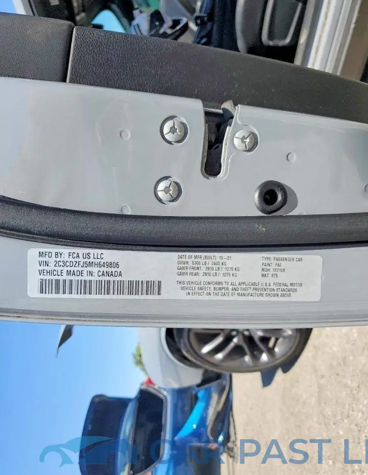 2C3CDZFJ5MH649806# 12