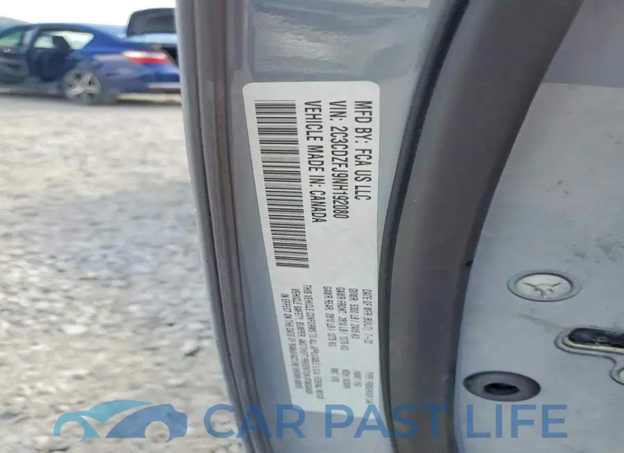 2C3CDZFJ9NH192080# 12