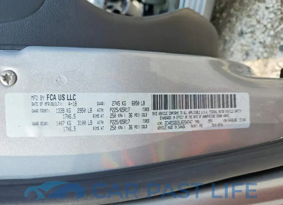 2C4RDGBG9JR254747# 14
