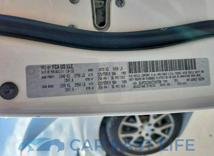 3C4PDCEGXHT549780# 14