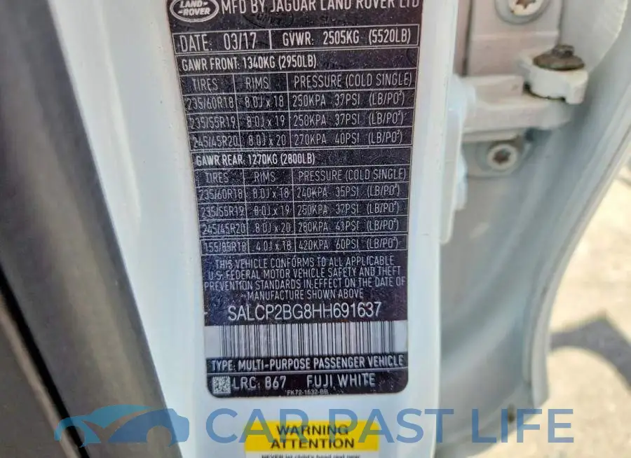 SALCP2BG8HH691637# 12
