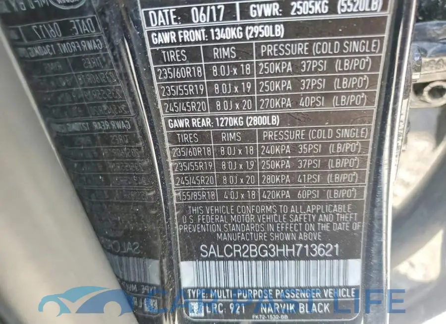 SALCR2BG3HH713621# 12