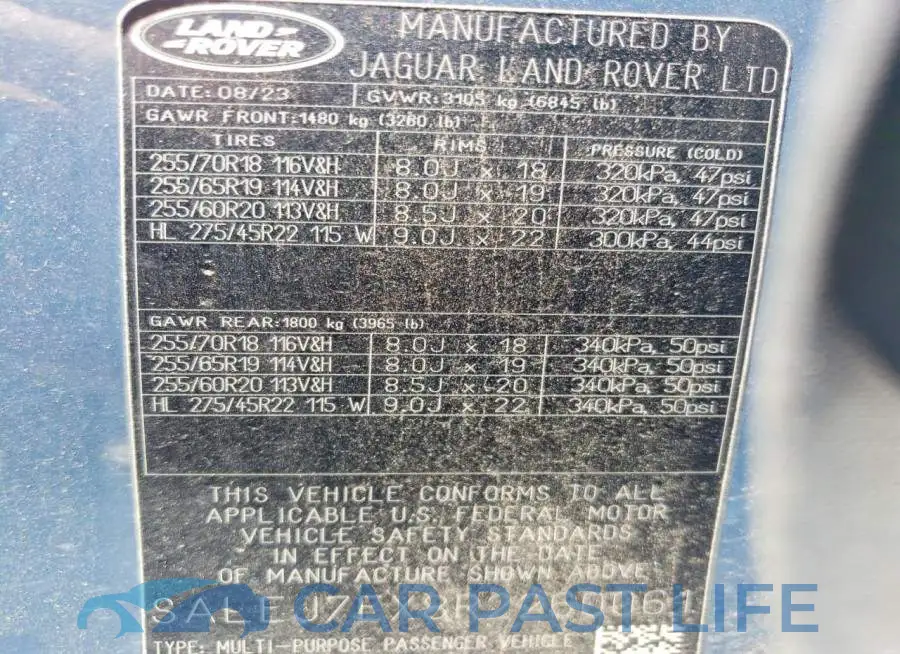SALEJ7EX8R2260061# 12