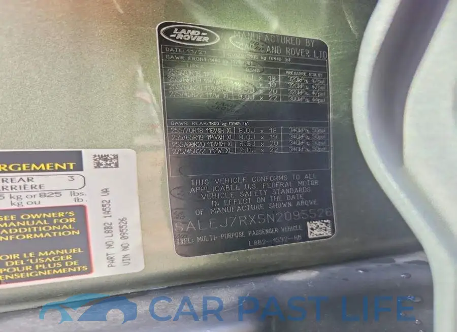 SALEJ7RX5N2095526# 13