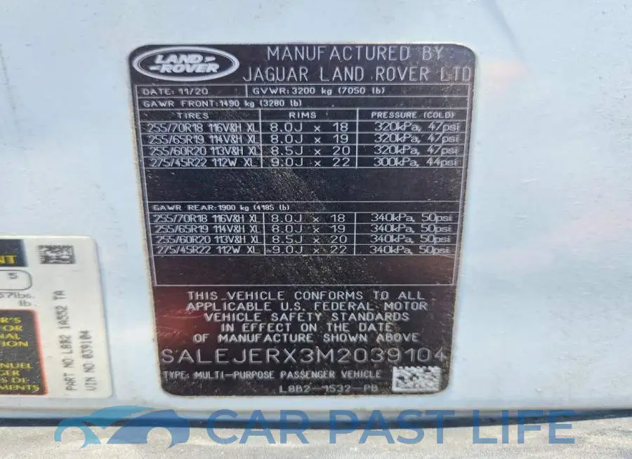 SALEJERX3M2039104# 13