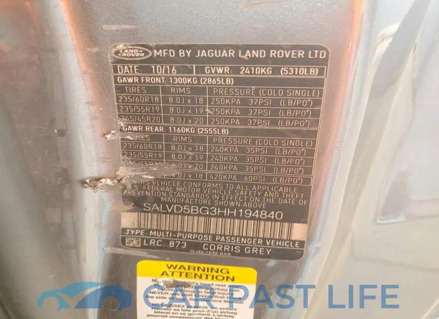 SALVD5BG3HH194840# 13