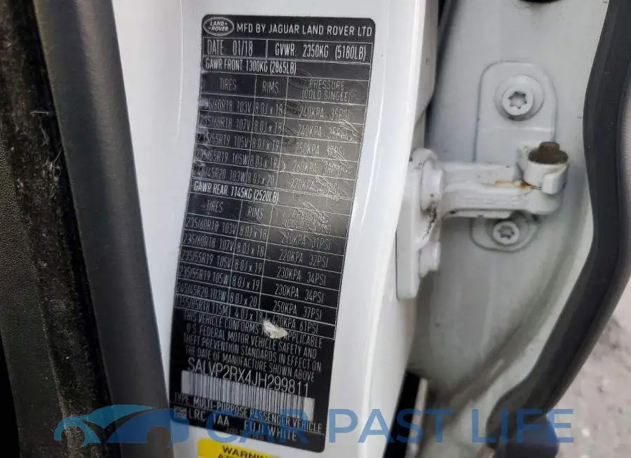 SALVP2RX4JH299811# 13