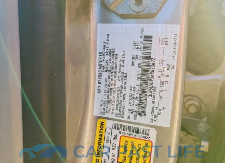 3LN6L5D95KR623622# 12