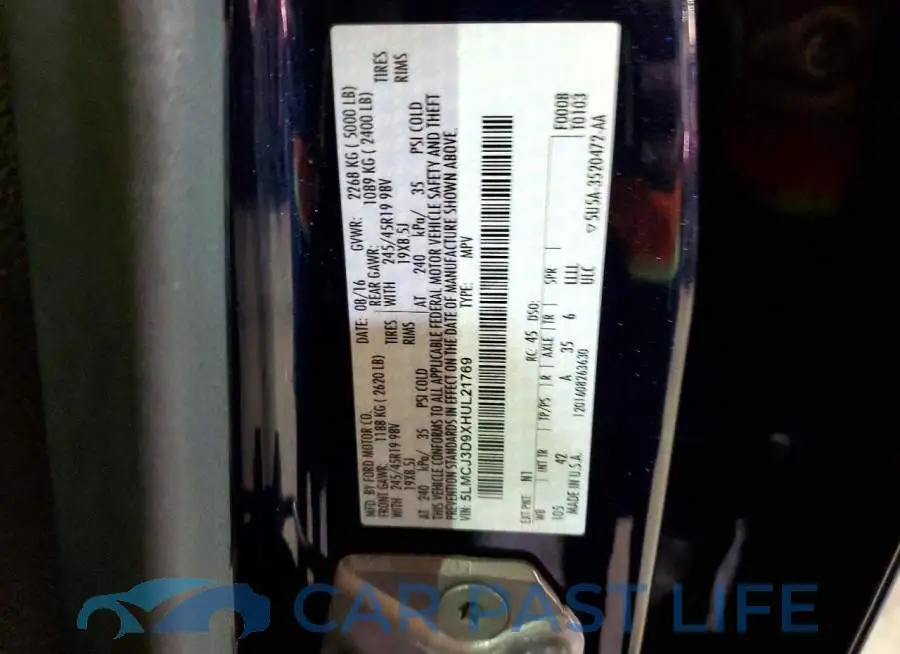 5LMCJ3D9XHUL21769# 14