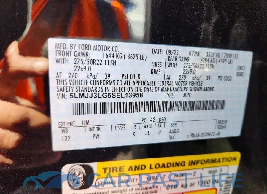 5LMJJ3LG5SEL13958# 12