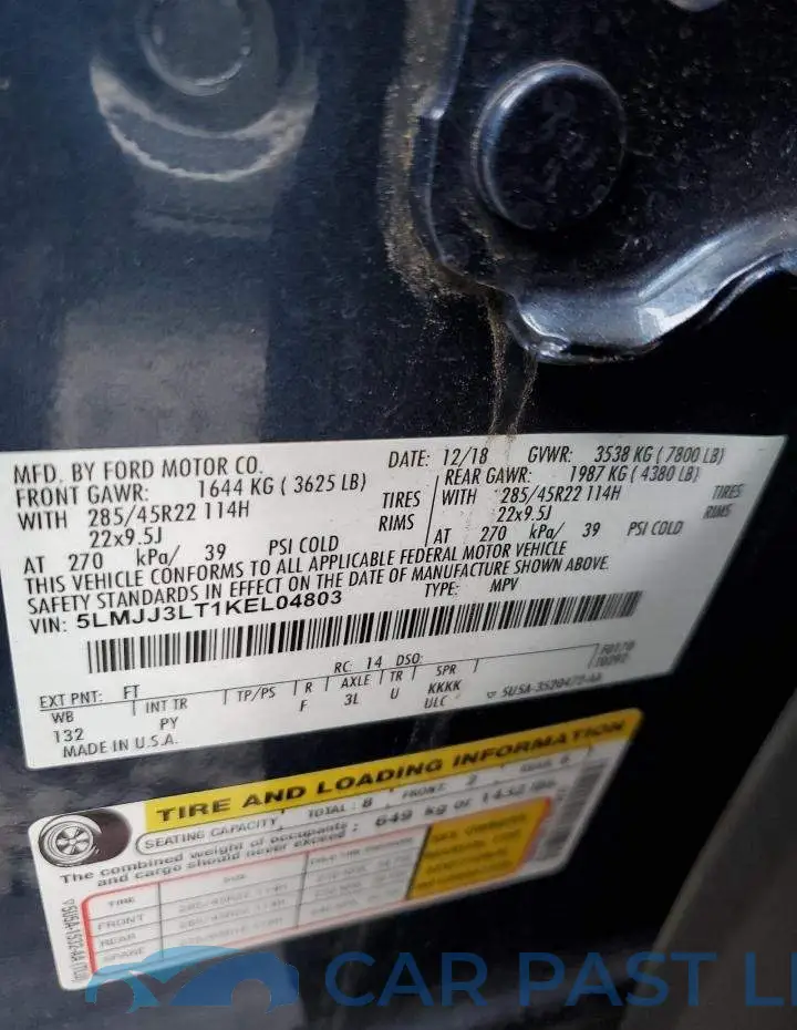5LMJJ3LT1KEL04803# 13