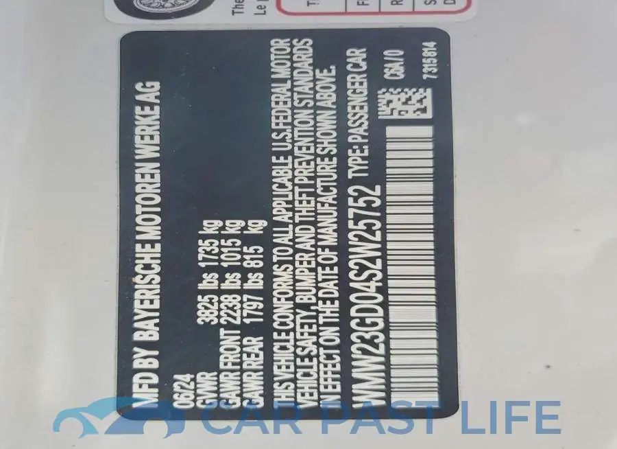 WMW23GD04S2W25752# 14