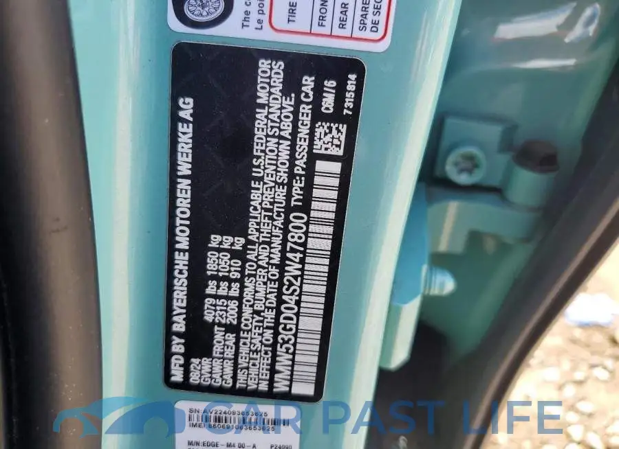 WMW53GD04S2W47800# 12