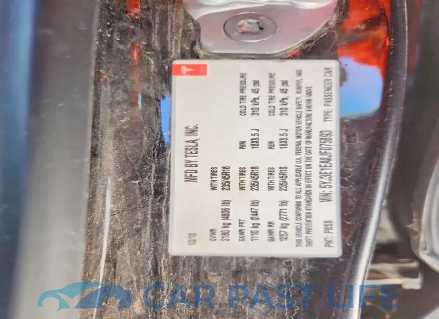 5YJ3E1EA8JF075893# 12