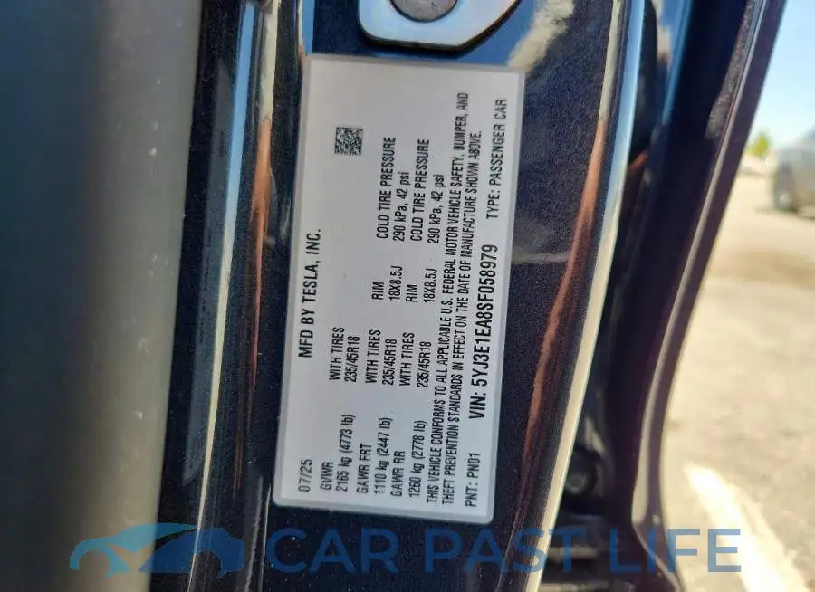 5YJ3E1EA8SF058979# 12