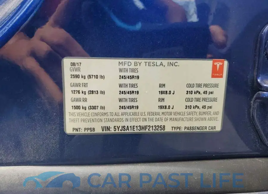 5YJSA1E13HF213258# 12