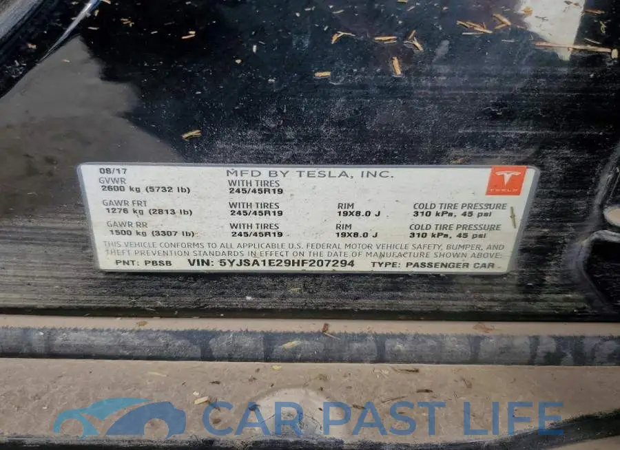 5YJSA1E29HF207294# 12