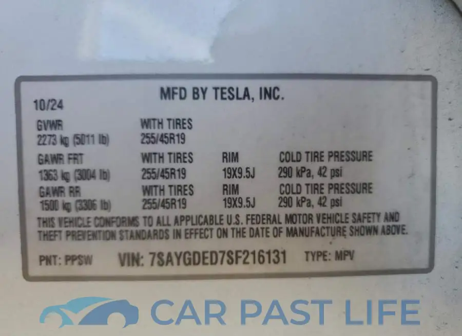 7SAYGDED7SF216131# 12