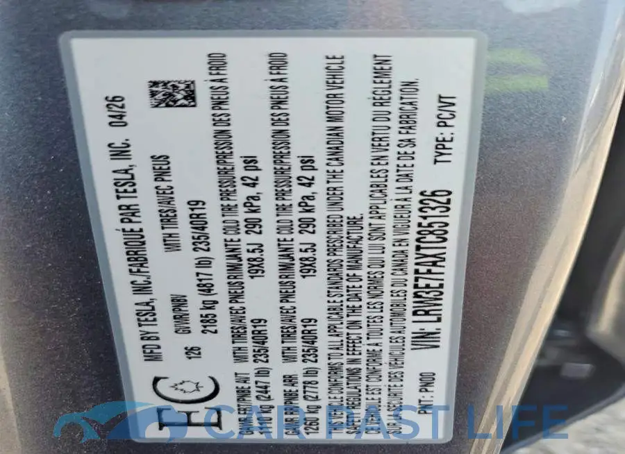 LRW3E7FAXTC851326# 12