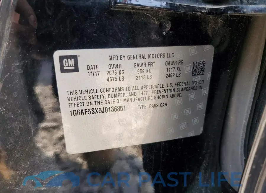1G6AF5SX5J0136851# 13