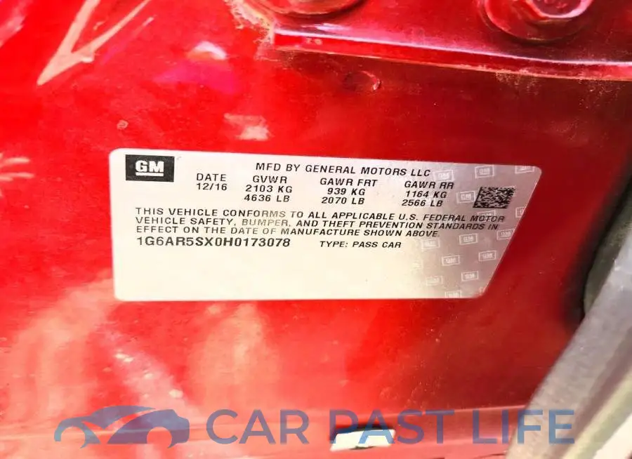 1G6AR5SX0H0173078# 12