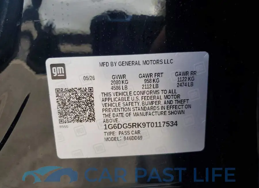 1G6DG5RK9T0117534# 12
