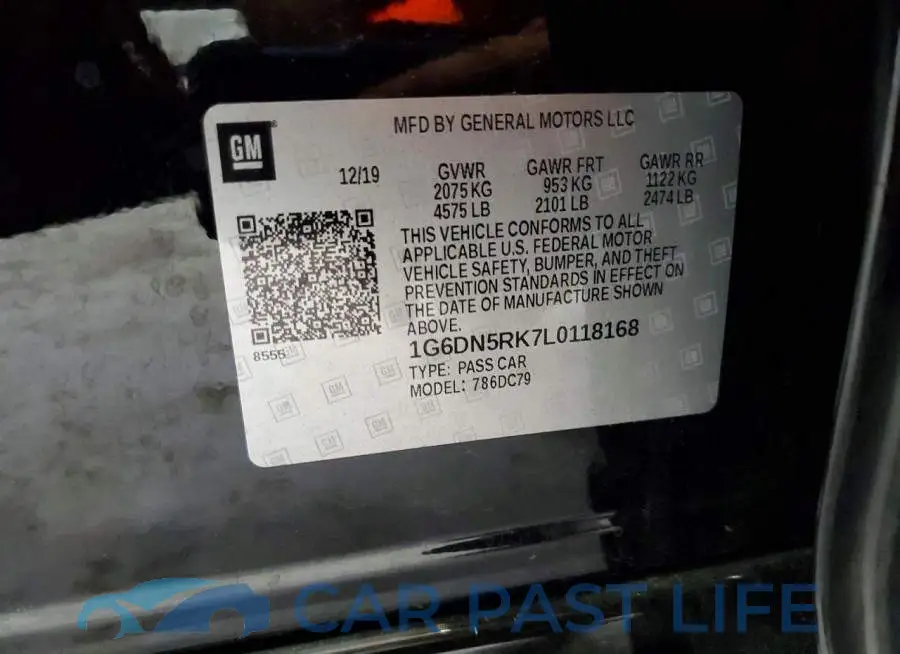 1G6DN5RK7L0118168# 12