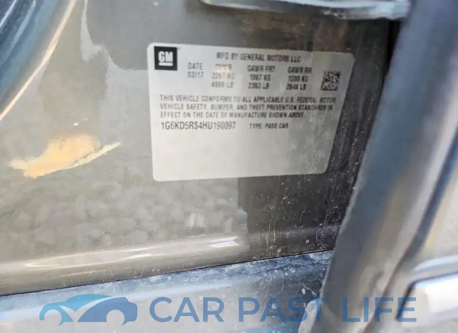 1G6KD5RS4HU190097# 12
