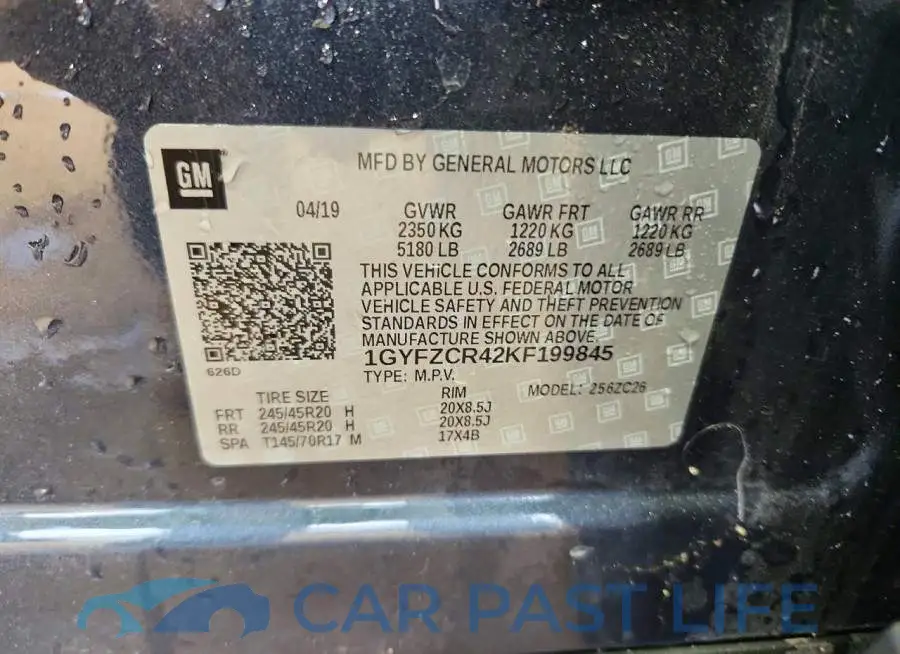 1GYFZCR42KF199845# 13