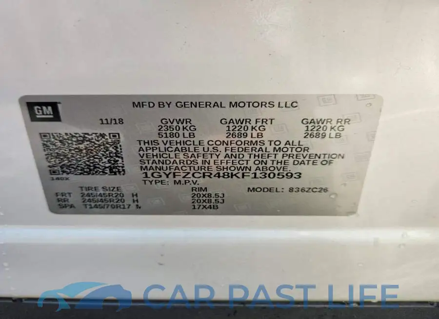1GYFZCR48KF130593# 13