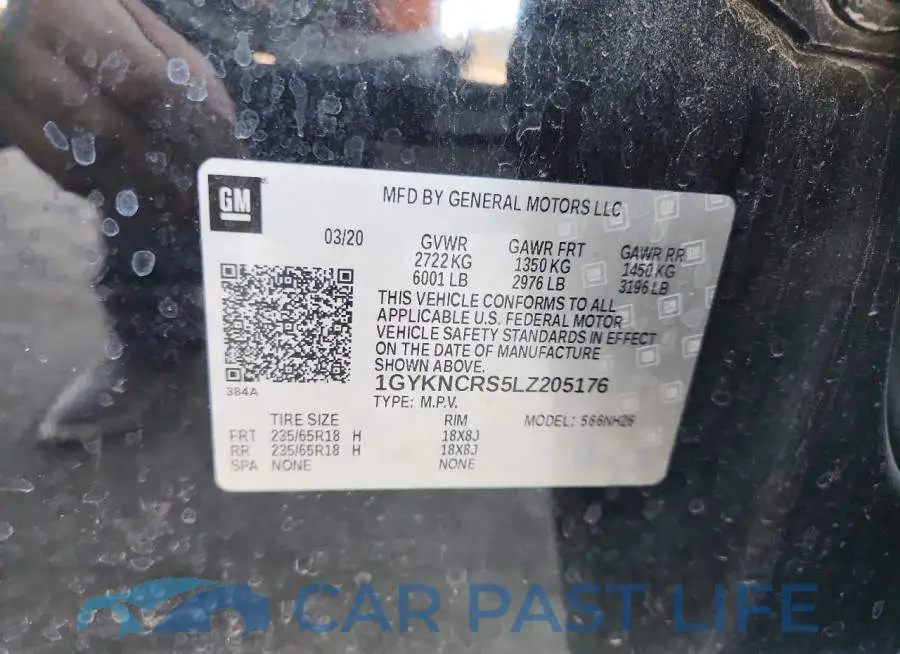 1GYKNCRS5LZ205176# 14