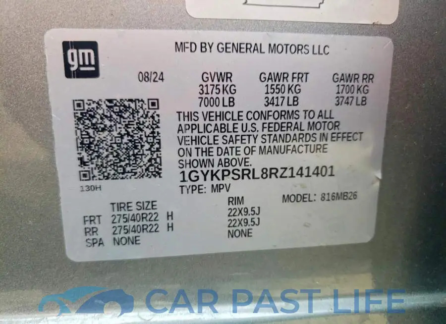 1GYKPSRL8RZ141401# 14