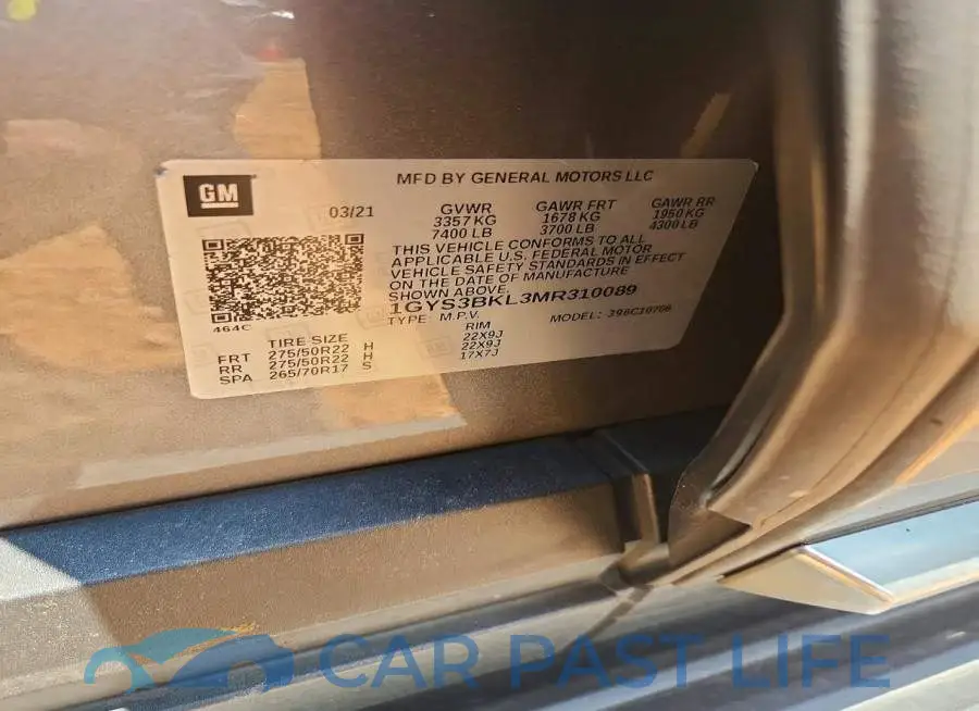 1GYS3BKL3MR310089# 12