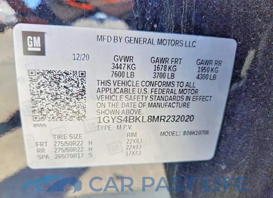 1GYS4BKL8MR232020# 13