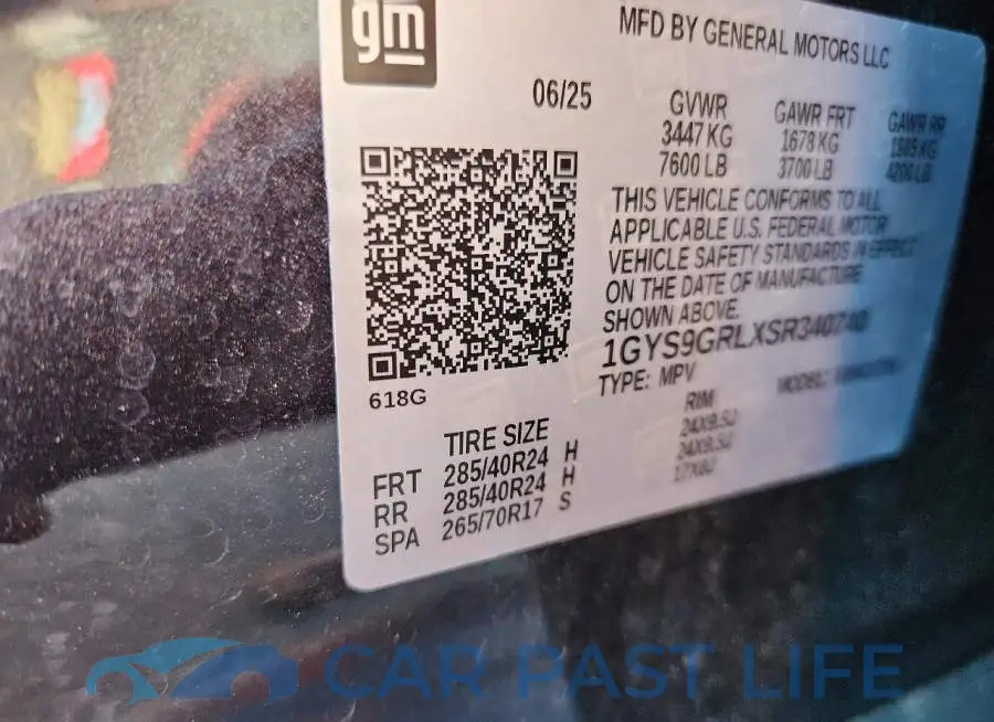 1GYS9GRLXSR340740# 14