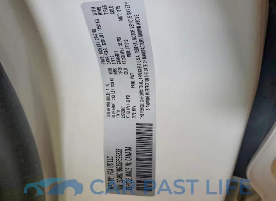 2C4RC1BG3SR599838# 12