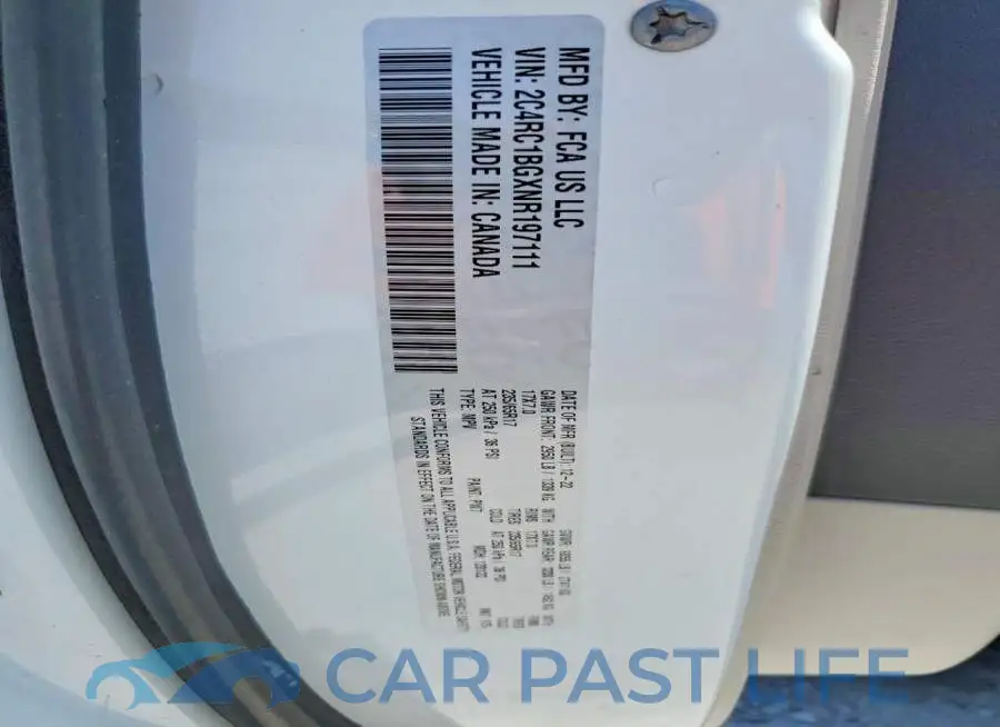 2C4RC1BGXNR197111# 12