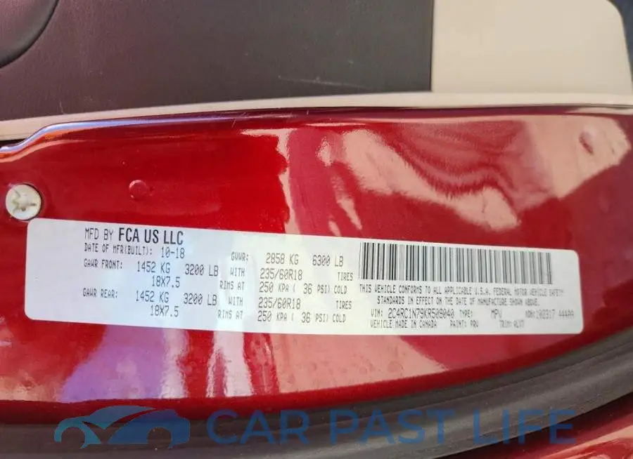 2C4RC1N79KR509040# 13