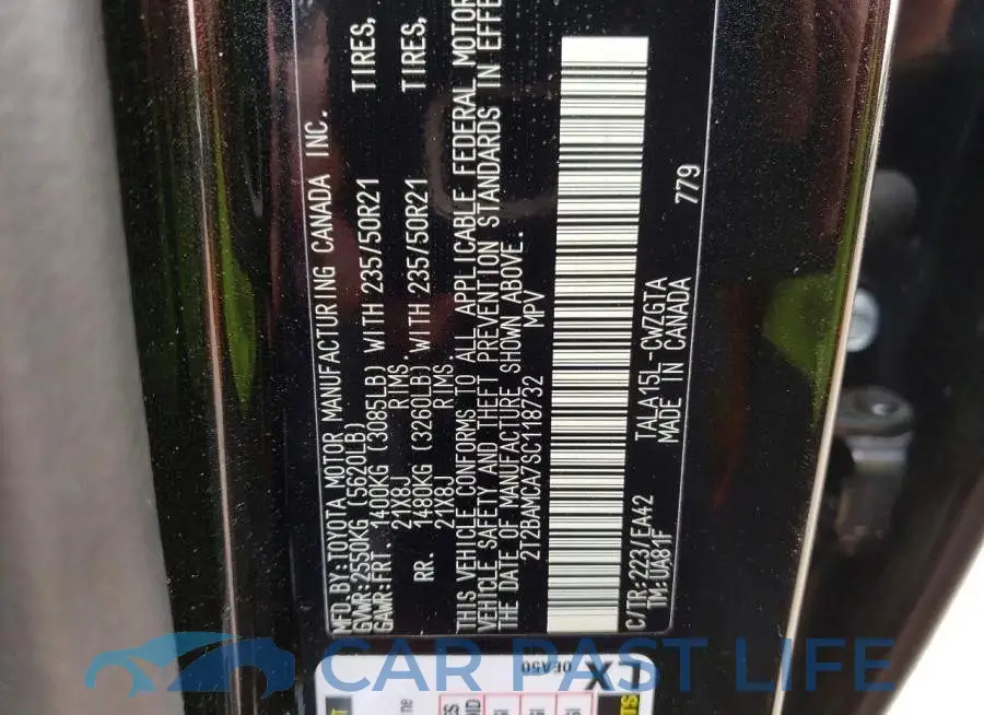 2T2BAMCA7SC118732# 13